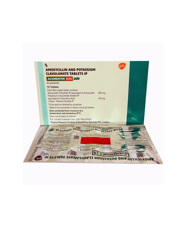 AUGMENTIN TAB 625MG 10S