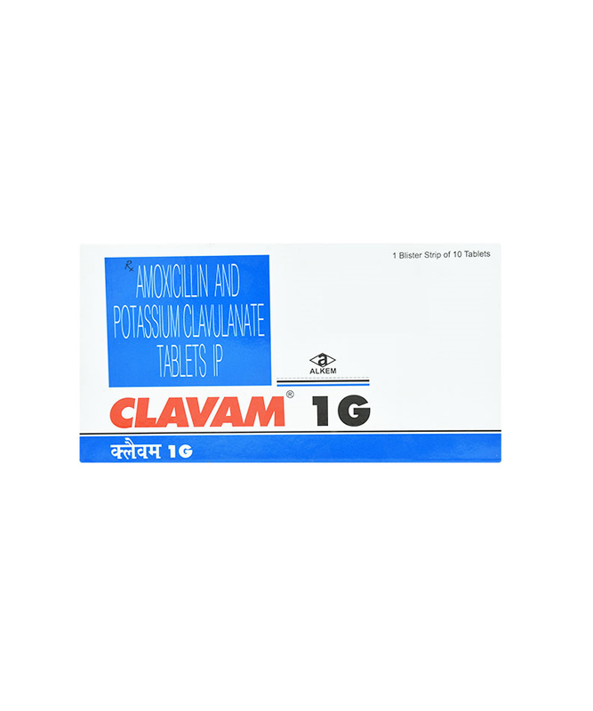 CLAVAM TAB 1GM 10S